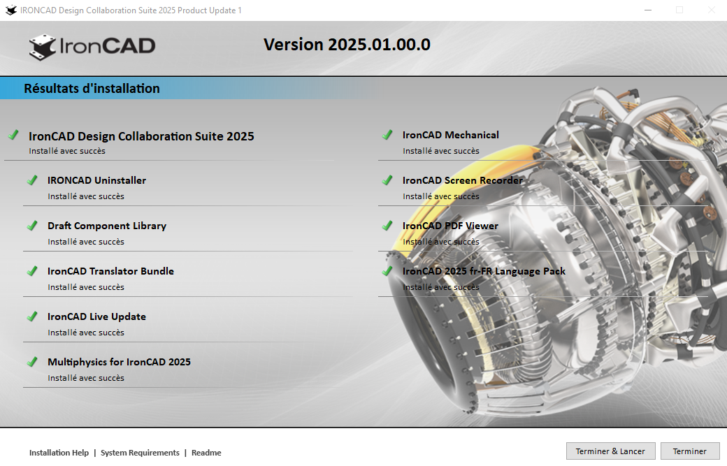 Processus de téléchargement d'IronCAD